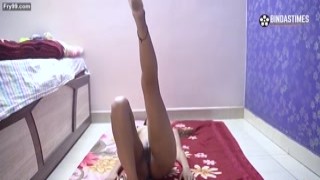 Indian Teen Caught Doing Nude Yoga By Neighbor