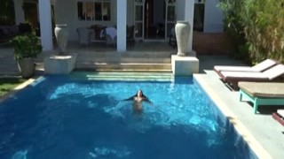 Mila Fox - Big Dildo in the Ass of a Beautiful Mila Fox in the Pool