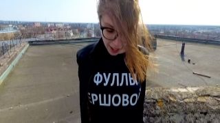 Mihanika69 - outdoor public sex on the roof of a high-r