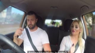 Very hot busty examiner bangs in car