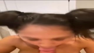 Big Tits Asian Wife Gets Facial