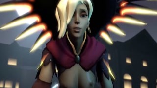 Overwatch Mercy Gets Pussy Pounded by a Big Massive Dick