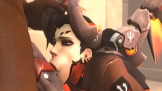 Overwatch 3D Mercy with Big Perfect Titties Gets Fuck and Creampied