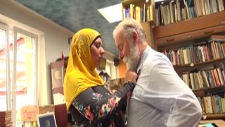 SexWithMuslims - Bookstore owner fucks a happy muslim m