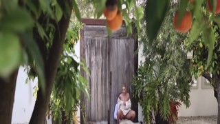 Blonde takes a cock outside at her vacation