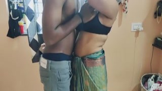 Indian Desi Step Mom Big Boobed Caught My Condom in My College Pant and She Punished Me