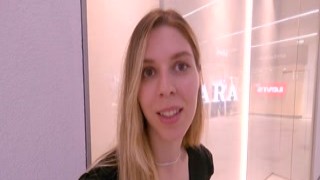 Milfetta - Unlucky Shoplifter Fucked in Mall Toilet - Real Public - Risky Sex - POV