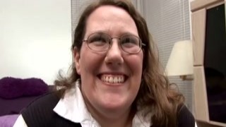 Fat street chick in glasses sucks big dick 2