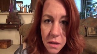 Auntjudys - 45yo redhead step-auntie Roux sucks your cock (VirtualPOV)