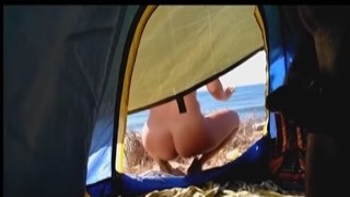 Daddy_power - Moments from Sea Camping FUCK with ANAL n SQUIRT Orgasm # Risky Tent SEX on Public Nudist Beach